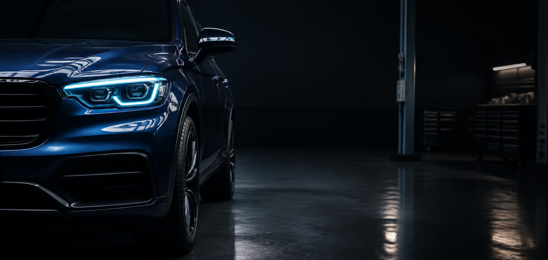 Nowoczesny samochód w warsztacie DAV Garage